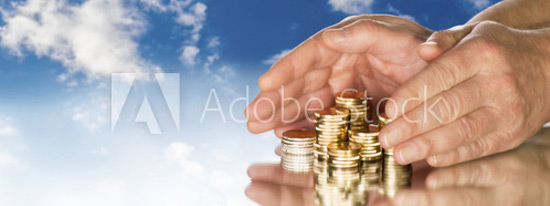 Professional Insurance Brokers - Adobe stock photo of hands and coins